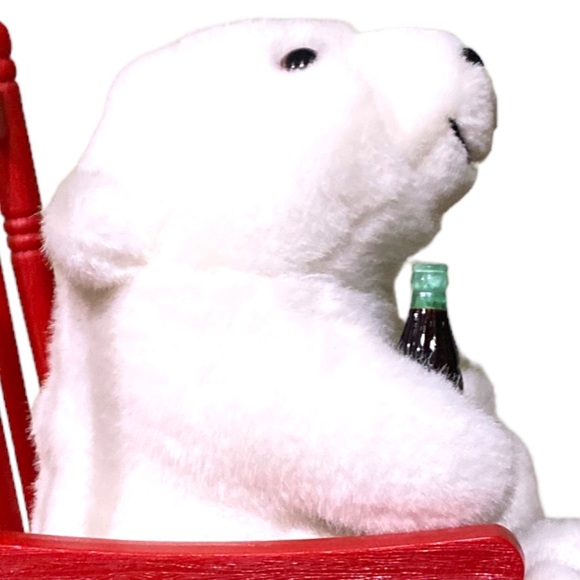 1998 Coca-Cola Animation Collection Polar Bear On Rocking Chair - Picture 13 of 16